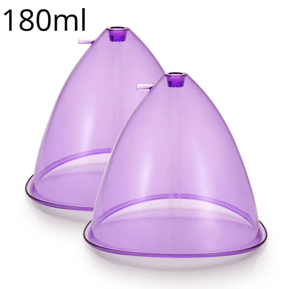 

Xlcup Butt Cups Breast Enlargement Vacuum Cups for Vacuum Butt Therapy Machine 180ml /21cm XL Breast Massager Butt Lifting