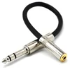 0.2M 3.5 pair female 6.35 male 6.35 turn 3.5 small three cores to large two cores audio extension cable