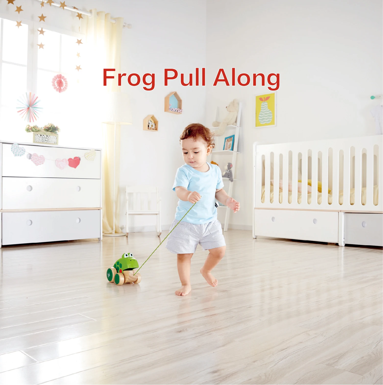 Wholesale Pull String Toy Push Up Car Toy Mechanism Frog Wooden More