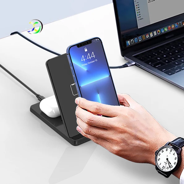 

Wireless Charger 15w High Quality 2 In 1 Foldable Universal Light Wireless Charger