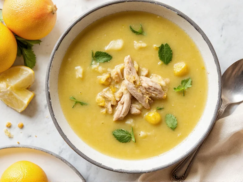 Authentic Greek Lemon Chicken Soup Recipe (Avgolemono)