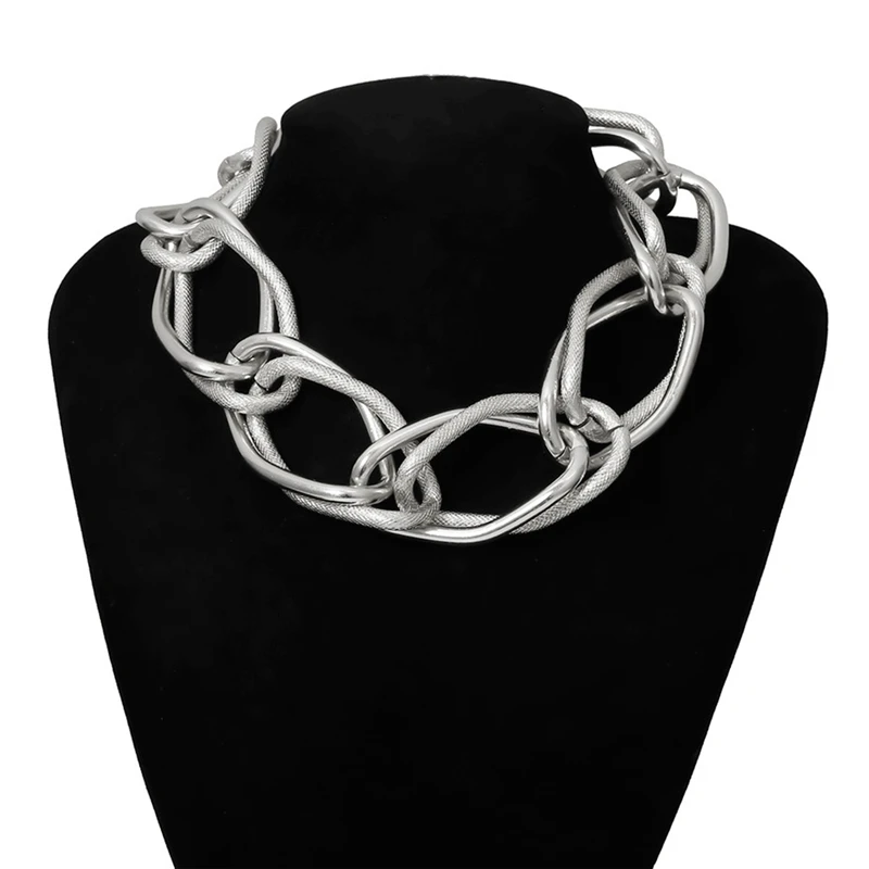 

Women Hip Hop Gold Jewelry Exaggerated Choker Necklace