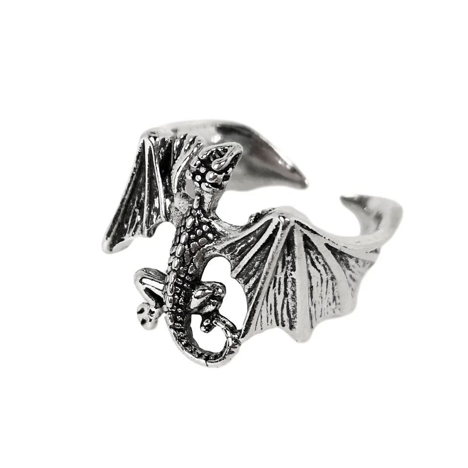 

Hot Style Open Hiphop Animal Ring Adjustable Vintage Ring For Men, As pic