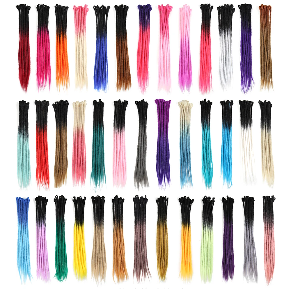 

79 Color Factory Price Original Artificial Products Ombre Faux Synthetic Braid Dreadlocks Crochet Hair Dreadlocks Extensions