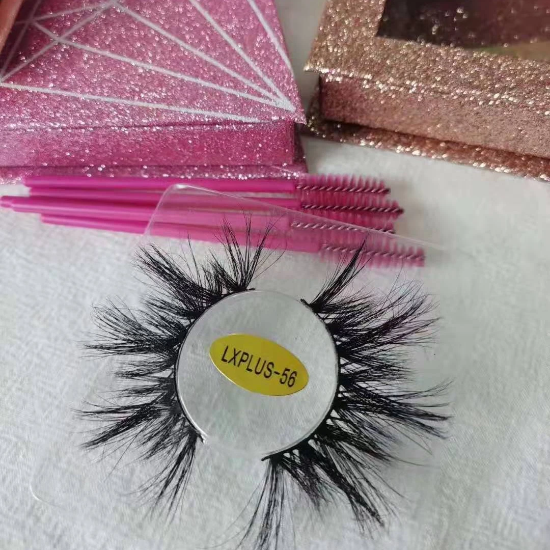 

Best Quality Mink 3D Lshes Eyelashes Mink Wholesale Clear Band Eyelash Free Sample Eyelash, Black