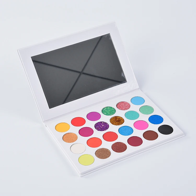 

Girls cosmetics eye shadow book 24 color matte glitter eye shadow private label eyeshadow palette