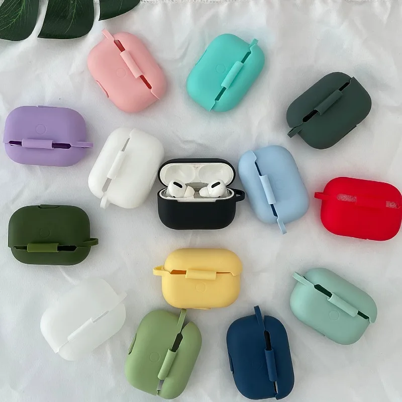 

1.6mm thick silicone case for AirPods cover protector multi color silicone case for Apple AirPods