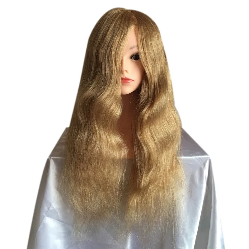 

Hot sale 55cm human hair training doll head/mannequin doll head