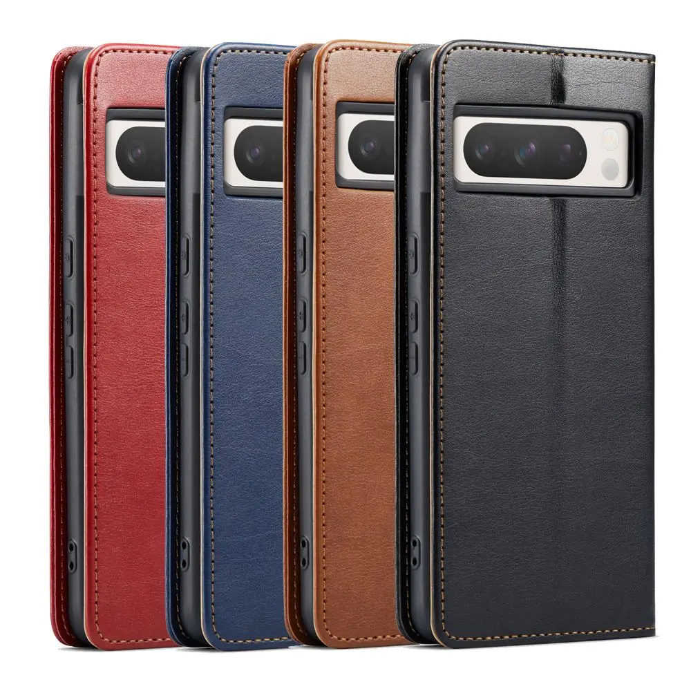 Vintage High Quality TPU Card Slot Holder wallet case for Google PIXEL 8pro with Magnetic Phone Case