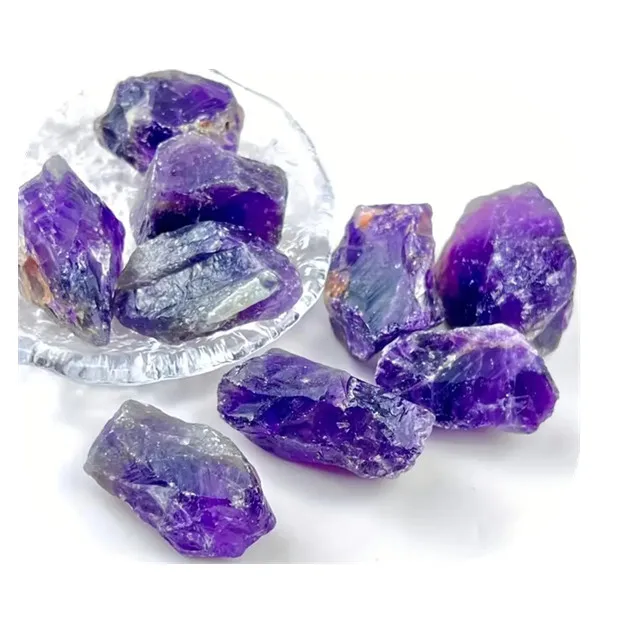 

Wholesale Bulk Natural Crystal Polishing Rough Amethyst Quartz Raw Stone Gemstone For Gift