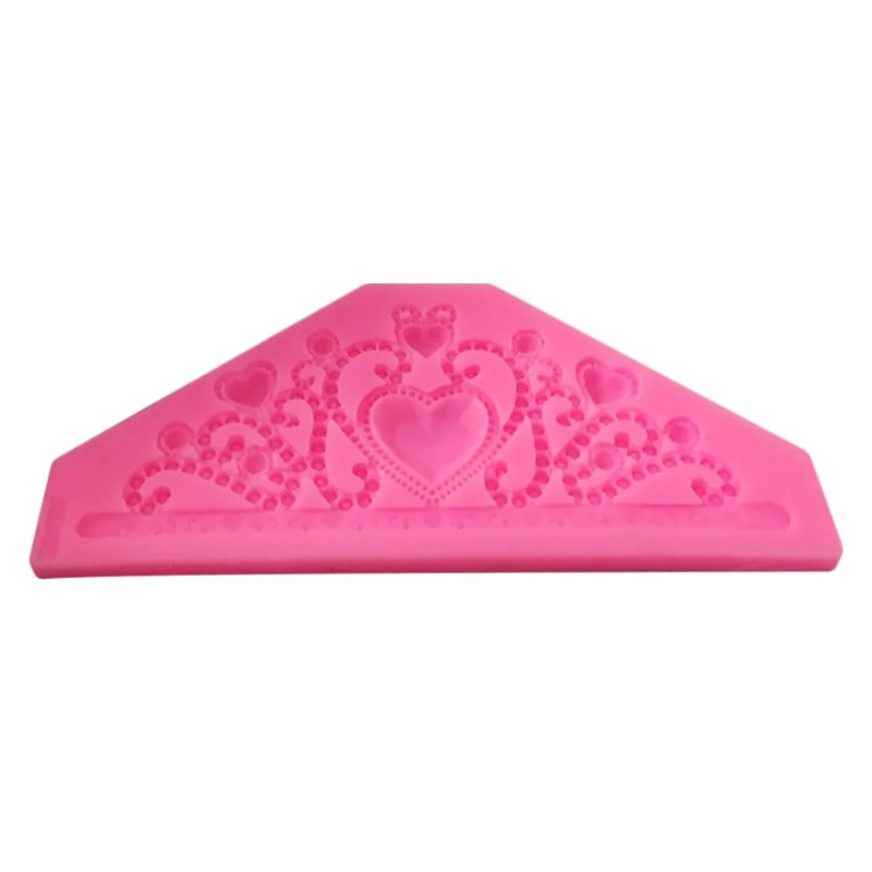 

Love Crown Lace Decoration Chcolate Cake Silicone Fondant Mold for Baking Pastry Cake Tools Mould Bakeware Accessories Supplies