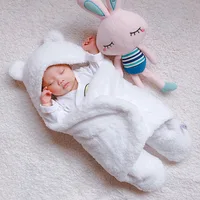 

Soft Warm Separated Legs stripy Baby Sleeping bags Thick Fleece Swaddling Blankets