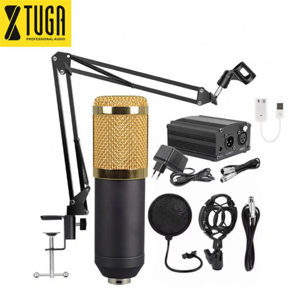 

Wholesale Gaming Hongkong Recording Microphone With Stock Filter, Black