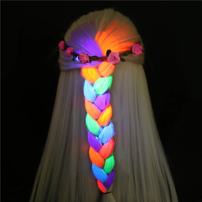 

Glowing in the dark OEM cream temporary water based uv hair dye for halloween, 6 colors available