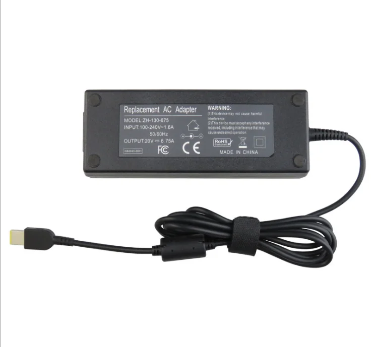 

USB AC adapter charger for lenovo 20V 6.75A power supply type-c