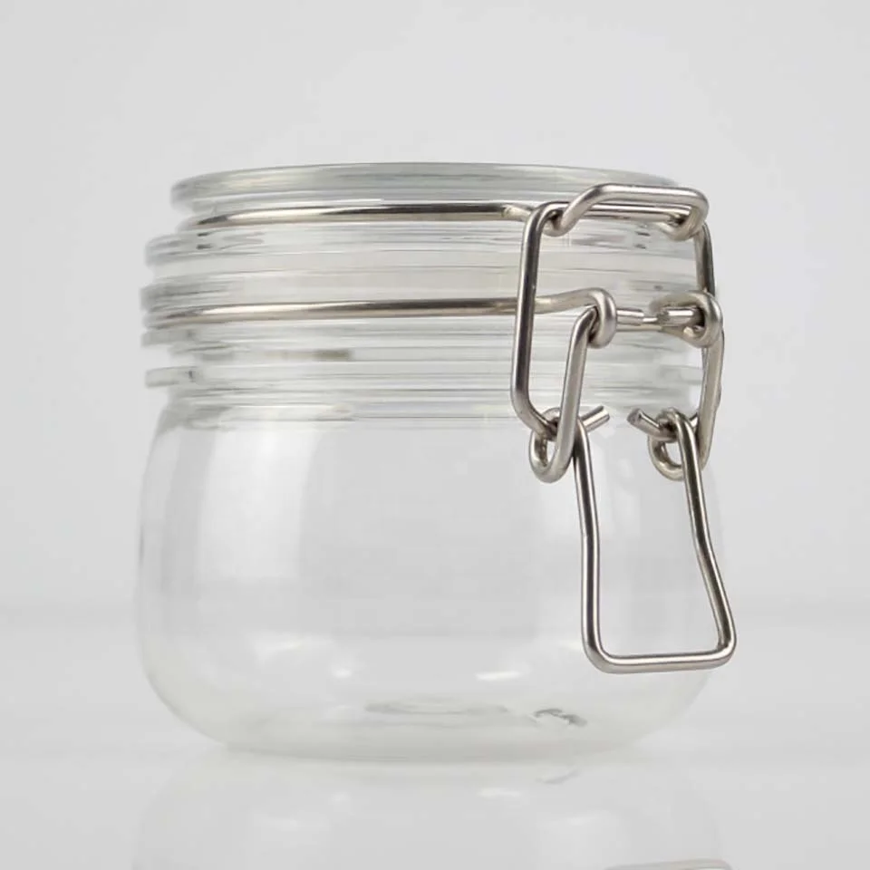 

YIDING bpa free kitchen snacks storage glass containers jars, Air Tight Seal bottles Canning Jar with clasp lids for food candy, As is or customized
