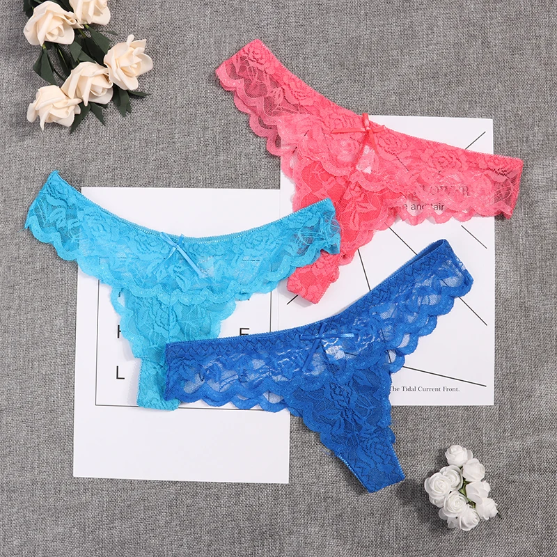 

Dropshipping Underwear Wholesale Transparent See through Ladies panti thongs Sexy Lace women's panties, As picture shows