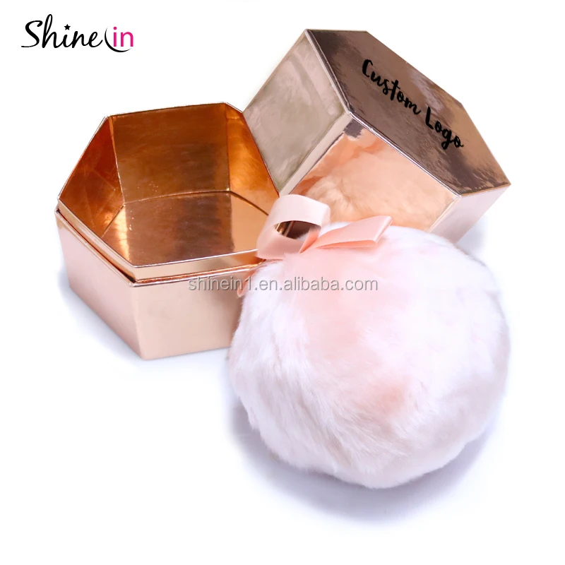 

Hot Glittering POM POM Highlighter Plush Ball Shimmer Powder Puff Body Contour Makeup Fluffy Highlighter Ball Puff, As picture