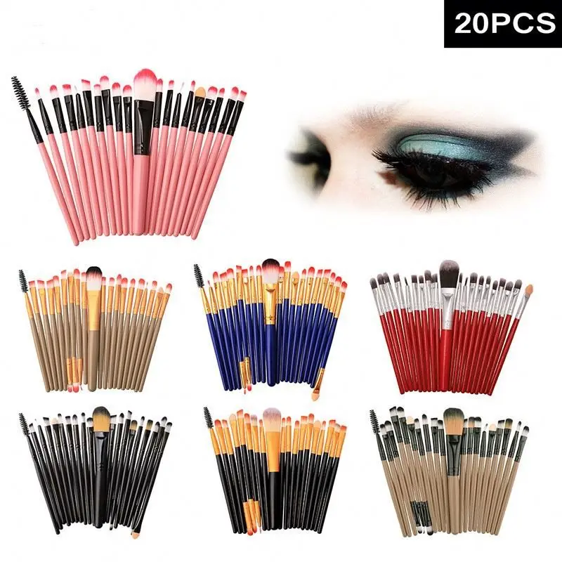 

OEM Flat Topquality makeup brush set jessup with GMPC certificate, Customized color