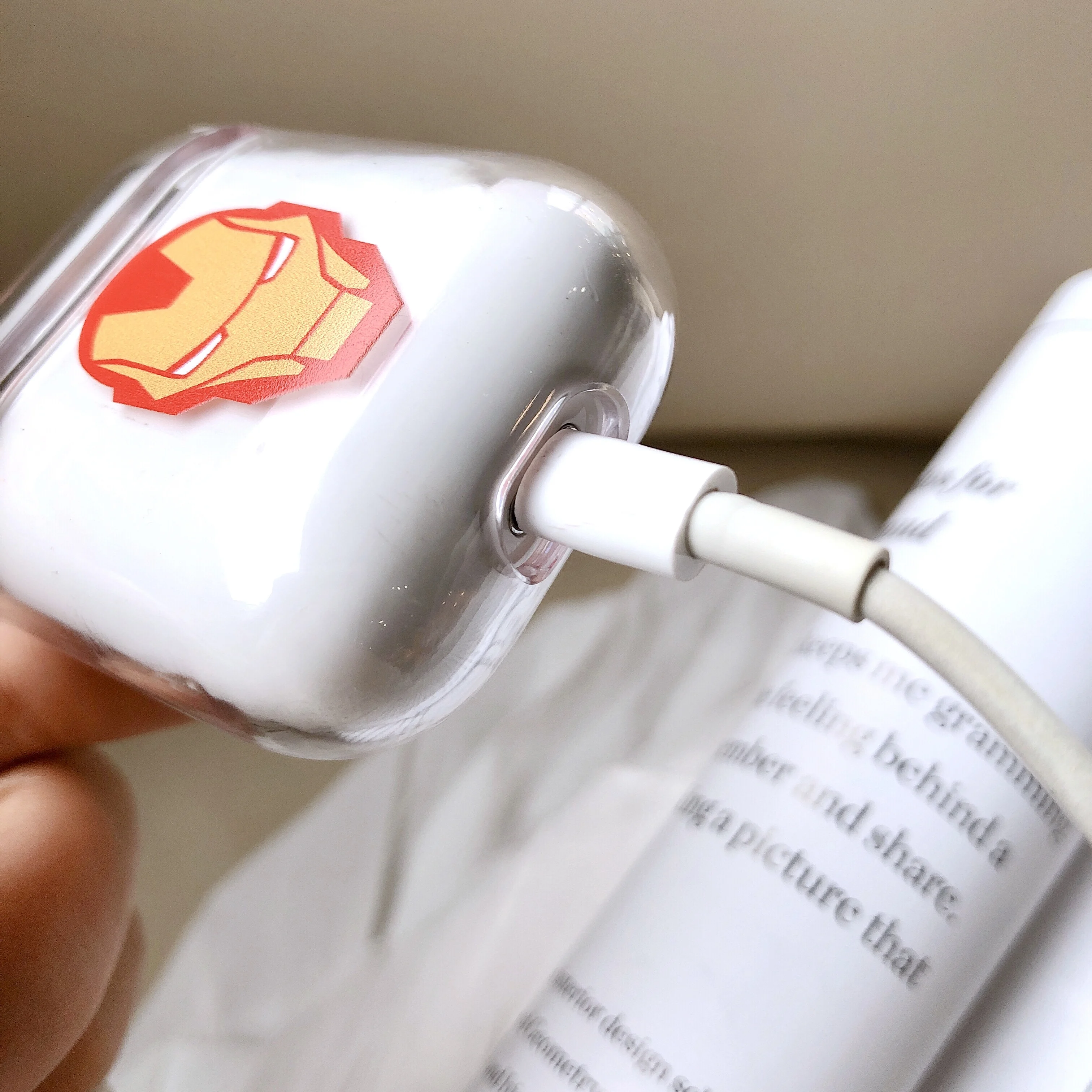 
Lovely Fruit Custom Design Clear Plastic Cartoon Transparent Airpods 2 Case 