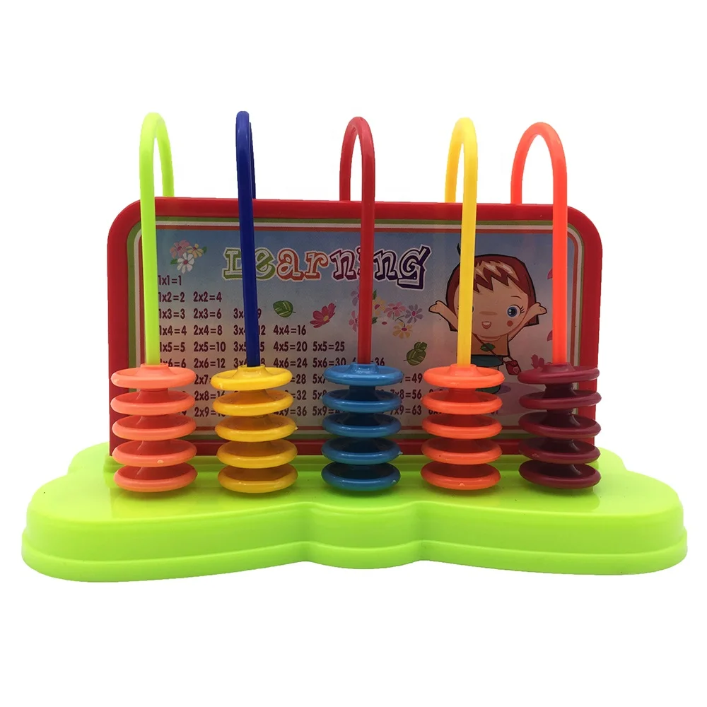 
Childrens Early Learning Math Counting Plastic Educational Funny Abacus Toy 