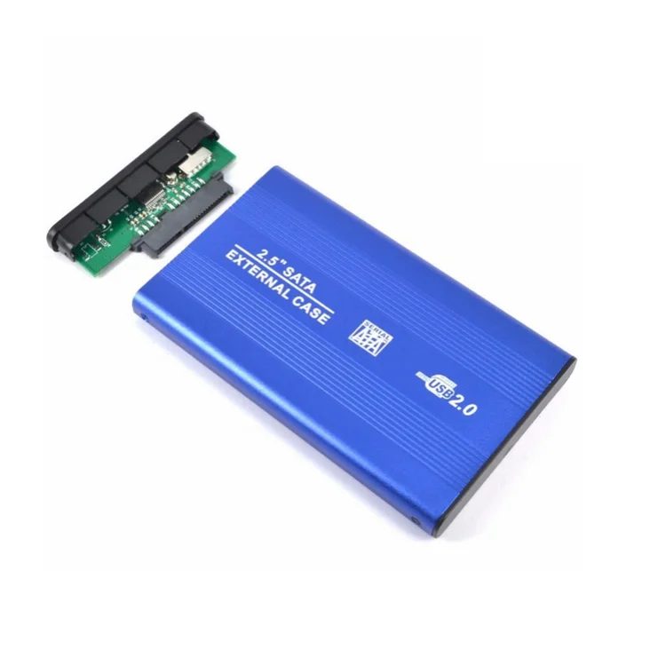 

portable aluminum enclosure usb 2.0 2.5 hdd case box, Black /silver/ blue /red