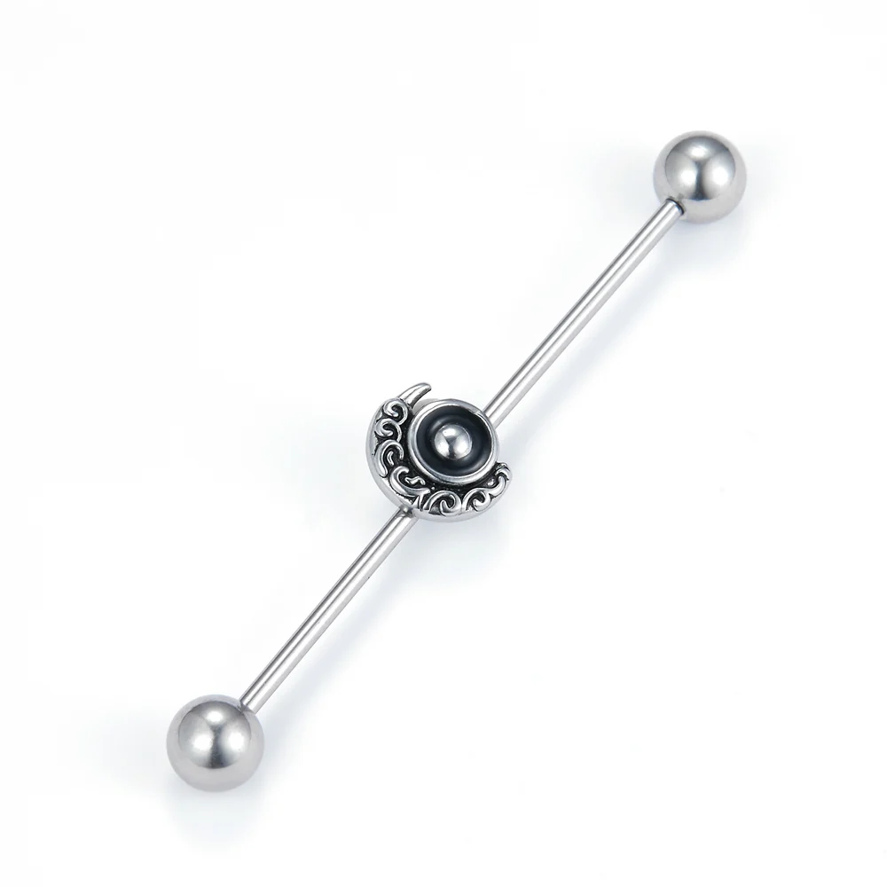 

Wholesale Stainless Steel Ear Piercing earring Jewelry barbell industrial piercing jewelry