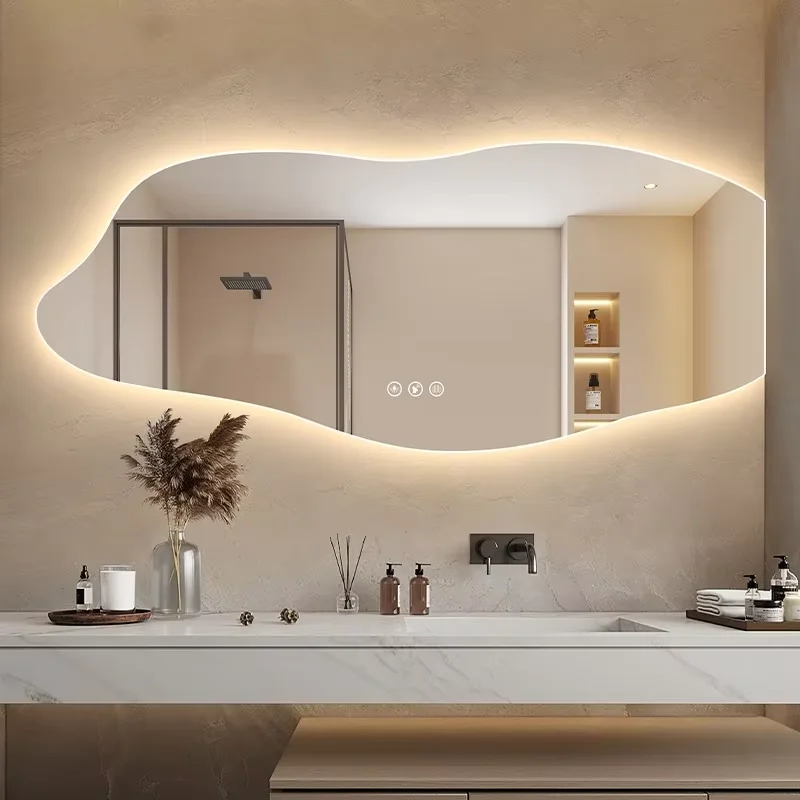 Cloud-Shaped Bathroom Mirrorng