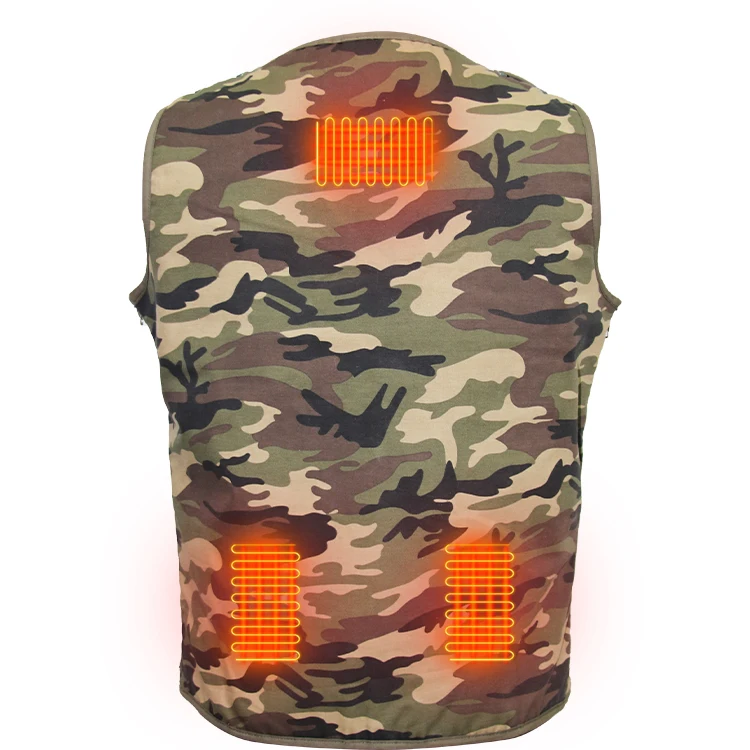 

5V USB intelligent camouflage heating battery charging carbon fiber vest