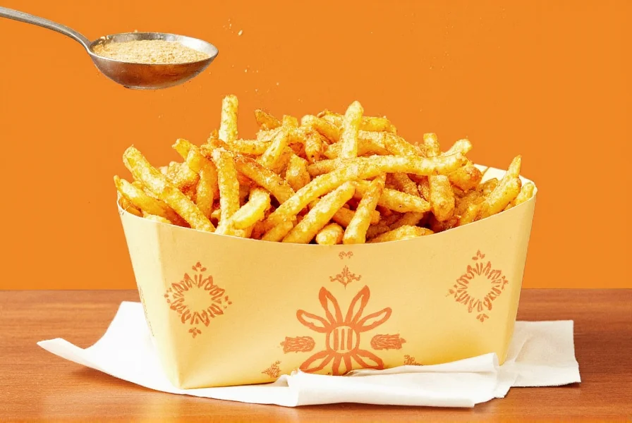 Fries with seasoning
