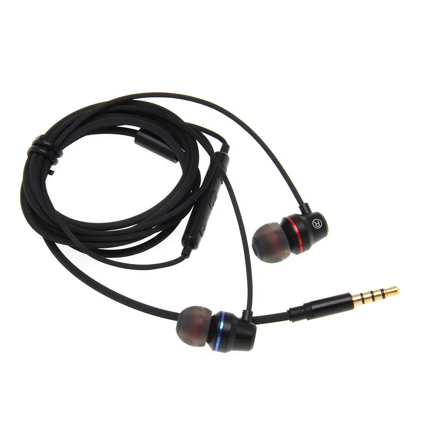 

Wired Super Bass 3.5mm In-Ear Stereo Earbuds Earphone With Microphone Hands Free For iPhone Samsung Xiaomi Mobile Phone MP3, Black