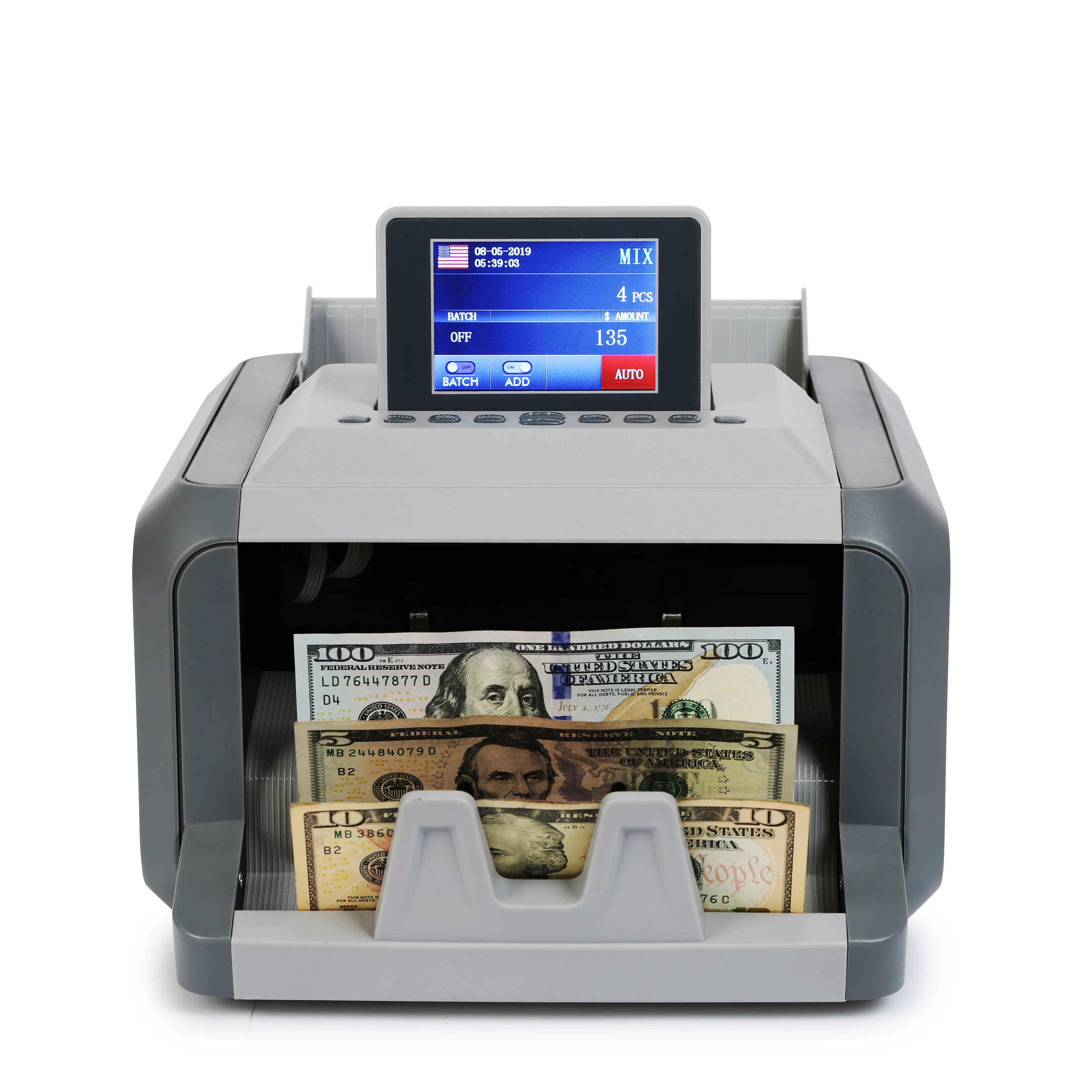 High Quality Note Counter back Loading Mix Currency Value Machine SH-05C