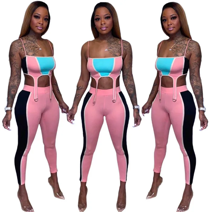 

Summer 2 Piece Set Women 2 Piece Set Women Sports 2 Piece Set, Picture color