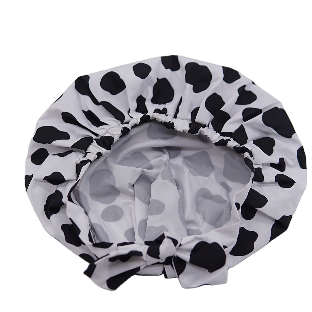 

Bathroom accessories customizable reusable twill shower caps