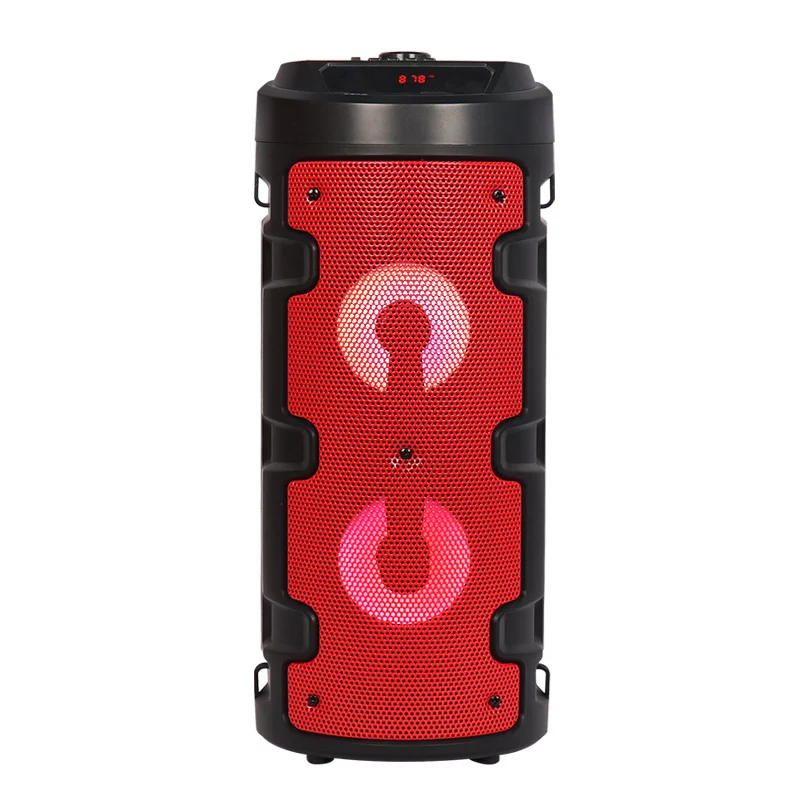

Portable Mini LED Wireless Speaker FM radio Column Sound Box Subwoofers Speaker