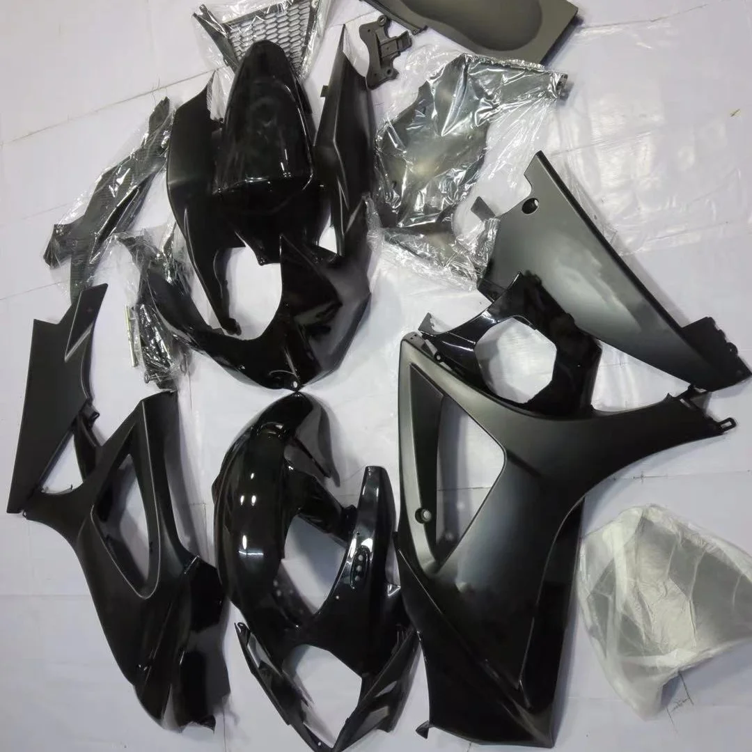 

2021 WHSC Motorcycle Fairings Fit For SUZUKI GSXR1000 2007-2008 ABS Plastic Body Kit Black, Pictures shown