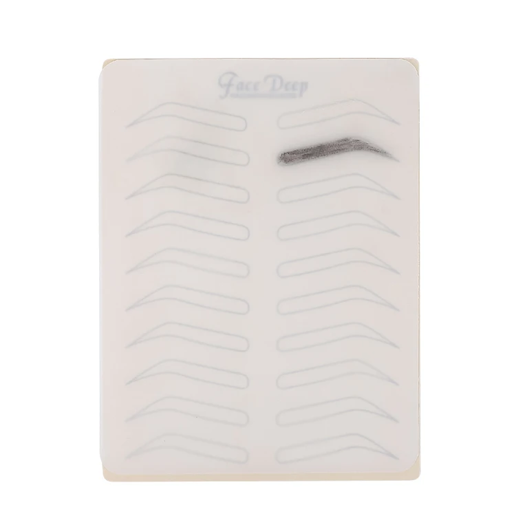 

Transparent Silicone Permanent Makeup Tattoo Skins Microblading Eyebrow Training Practice Skins, Semi transparent