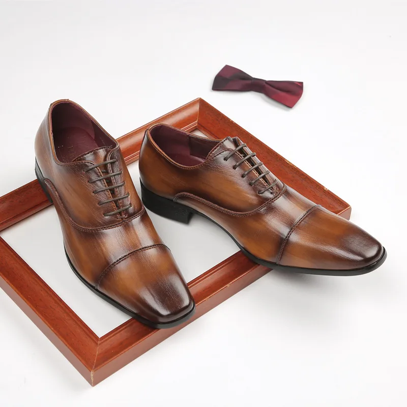 

Famous designer fashion man male shoes brand men's dress shoes & oxford men's casual shoes, Black, brown, dark brown