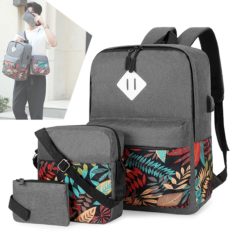 school kids backpack set fashion school bags for girls with usb backpack business travel backpacks for boys and girls