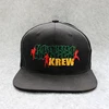 3d logo custom black snap back