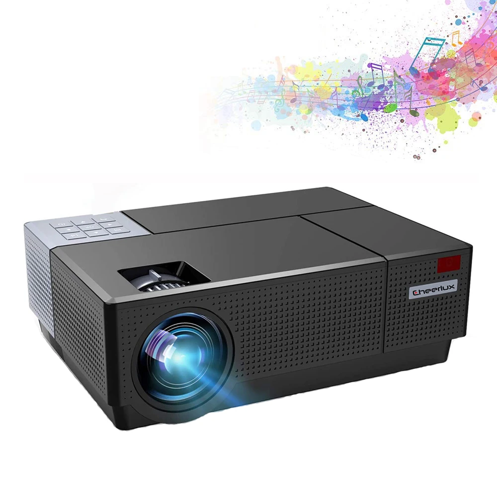 

Full HD 1080p 4K Android LCD Projector LED Video Wifi 3D Projectors Home Theater Movie Projector Smart BT Beamer Ourdoor Cinema, White/black