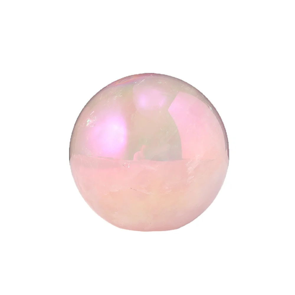 

Wholesale crystal crafts aura rose quartz sphere crystal spheres healing sphere