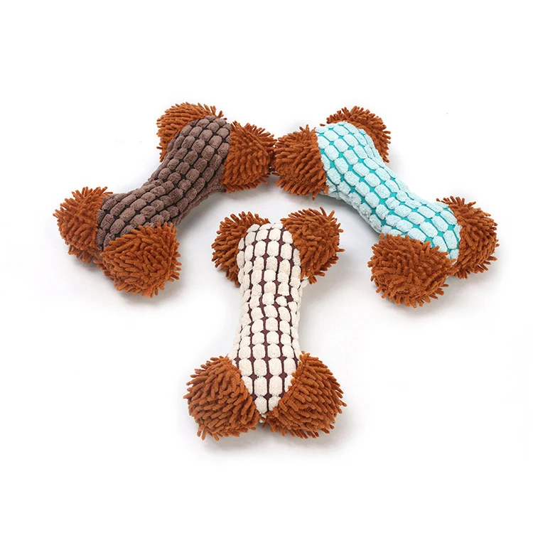

Pet Toy 2021 Bone Shape Plush Pet Toys For Dogs And Cats Pet Toys Plush