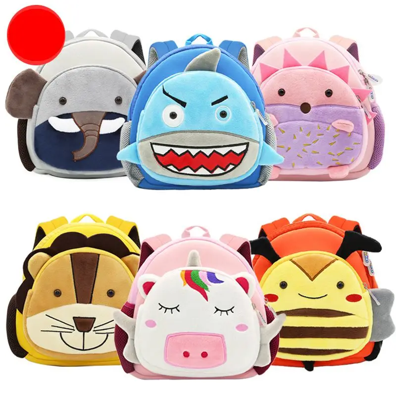 

Cute Cartoon Neoprene Animal Waterproof Schoolbag Kids Backpack baby plush backpack.