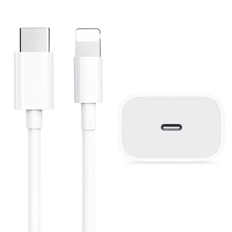 

Wholesale Quick Charge 18W 20W PD Wall Charger High Quality PD Charger For Iphone 12 PD Charger, White c to lightning