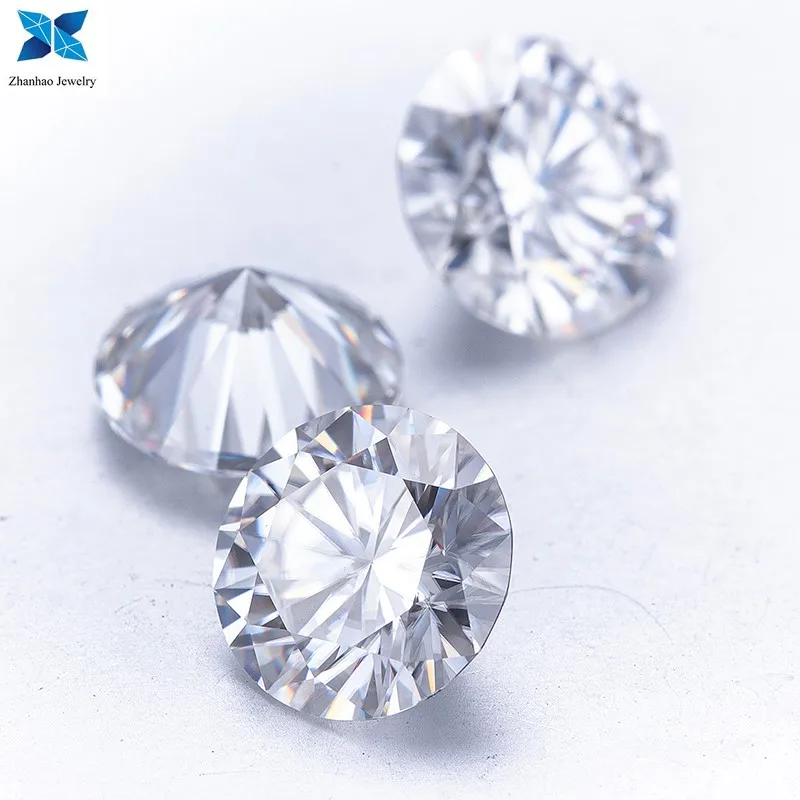 

2mm D VVS1 Wholesale moissanite Price high purity small size white round cut loose melee moissanite WuZhou Moissanite D