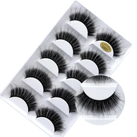 

Hot Selling 5 Pairs Wholesale Private Label 3D Natural False Mink Eyelashes