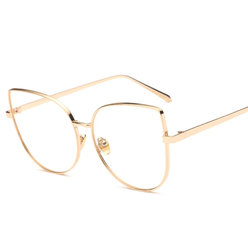 

New arrivals oversized big metal frame women eyeglasses lenses optic lens spectacle fashion optical frames eyeglass, Custom colors