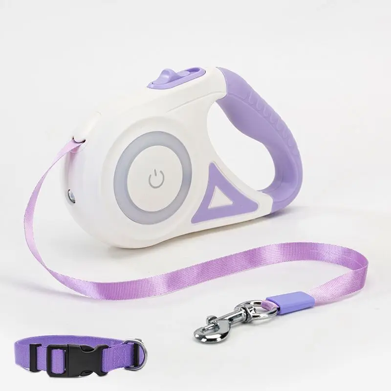

Hot Selling Glowing Dog Leash Small and Medium-Sized Dog With Light Automatic Retractable Dog Leash