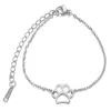 HWX006 Trade assurance 2019 new design titanium steel bracelet dog claw shape fashion bracelet Europe jewelry couple accessories